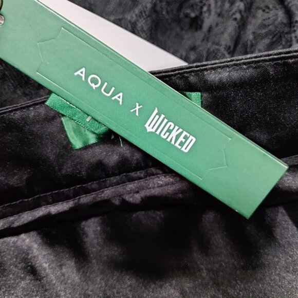 Aqua x Wicked NWT Whimsygoth Steampunk Witchy Y2K Lace Maxi Skirt Black Size M/L - Picture 12 of 14